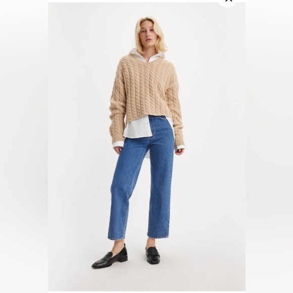 Levi’s Ribcage Ankle Jeans in Jazz Pop wash - Picture 4 of 8